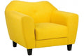 Alex Yellow    Fabric Armchair