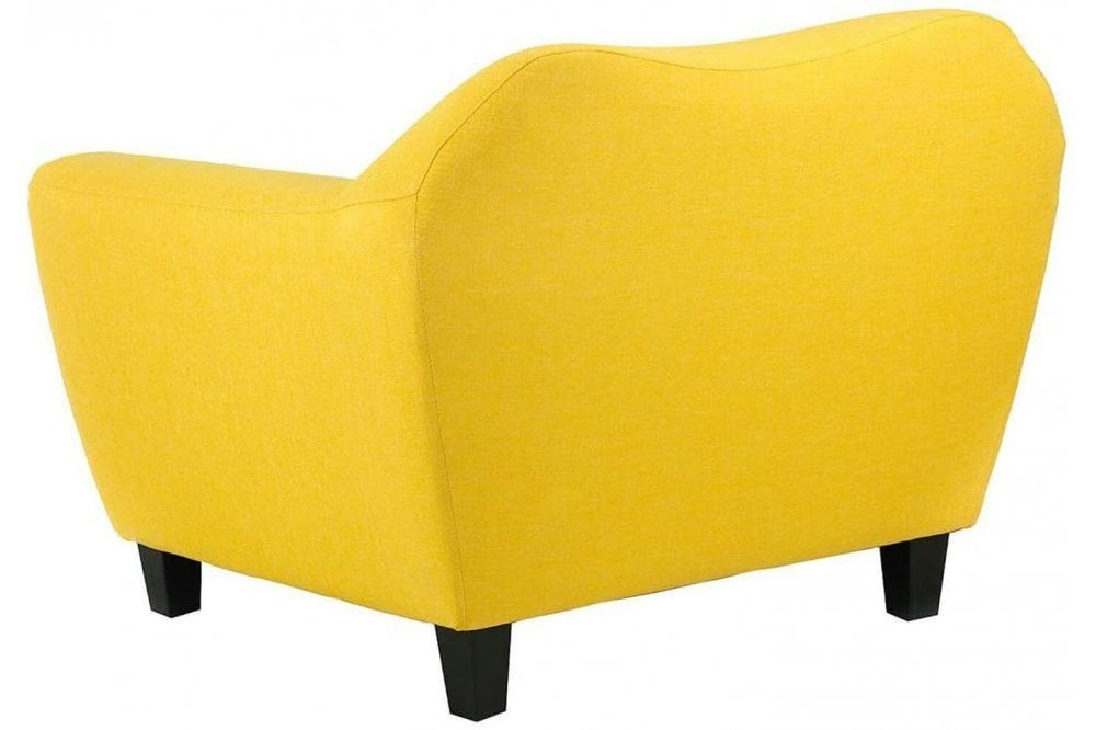Alex Yellow    Fabric Armchair