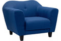 Alex Blue Fabric Armchair sofa