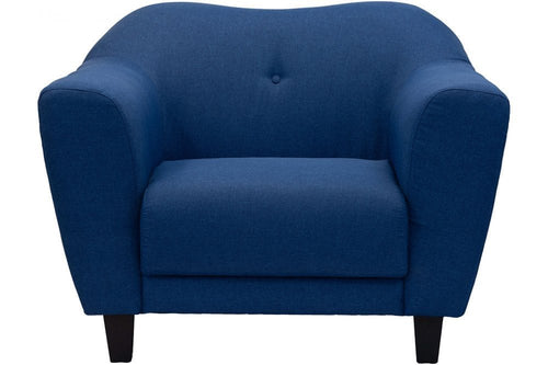 Alex Blue Fabric Armchair sofa