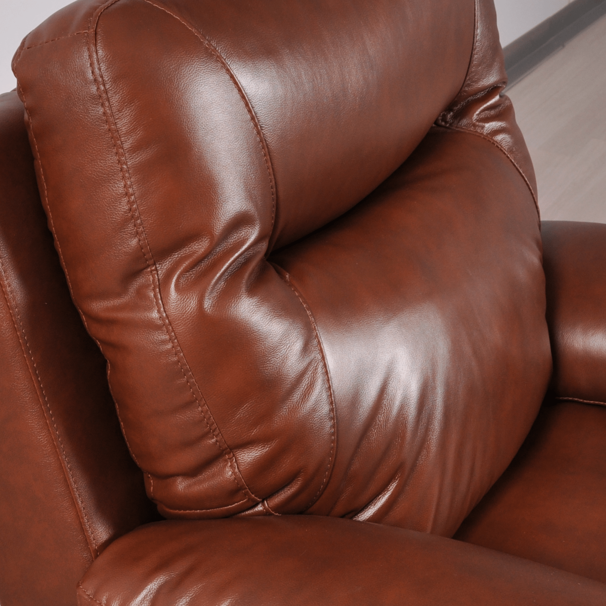Amarien Genuine Leather Tan Electric Power Recliner 2+1 Seater Sofa Set