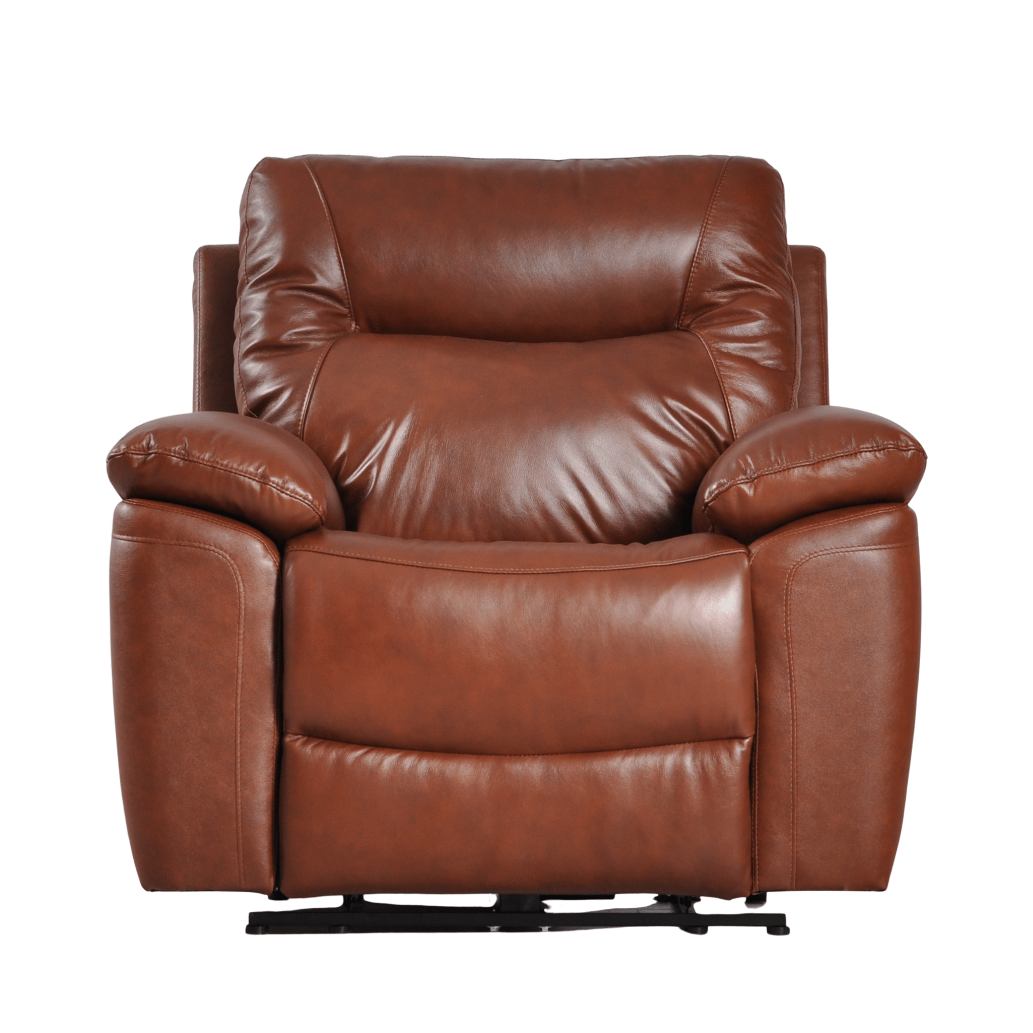 Amarien Tan Leather Electric Recliner Chair