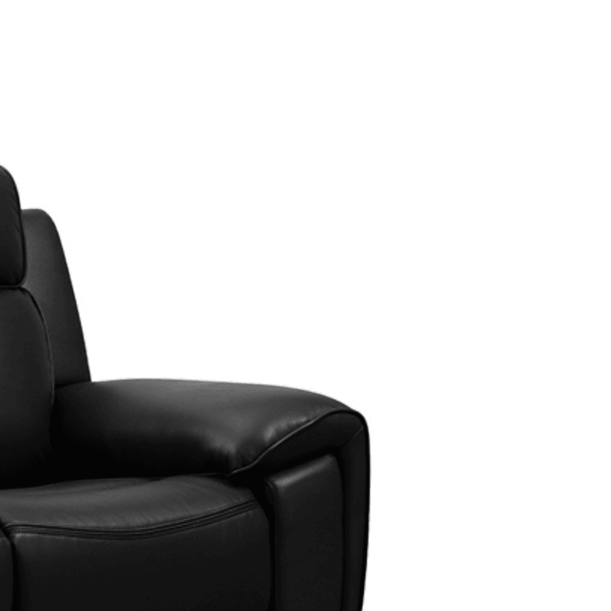 Annecy Genuine Leather Black Electric Power Recliner 2+2 Seater Sofa Set