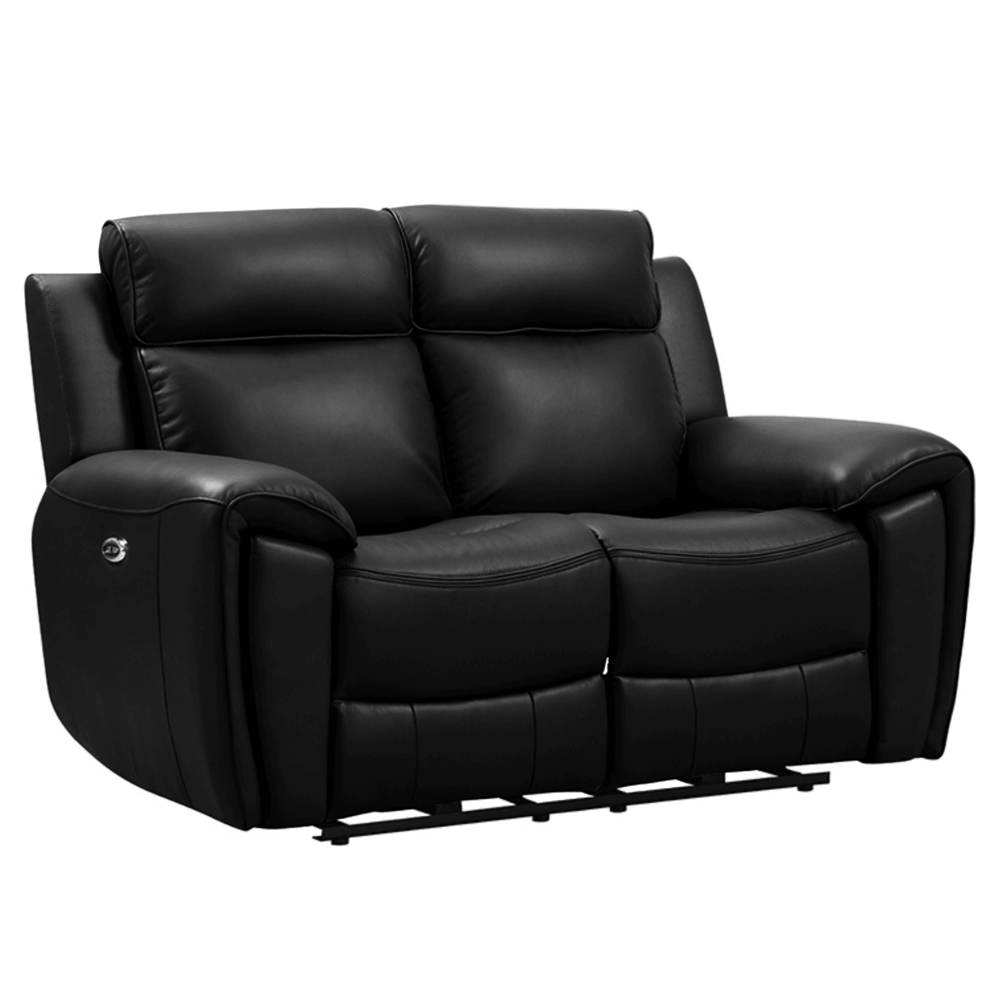 Annecy Genuine Leather Black Electric Power Recliner 2+1 Seater Sofa Set