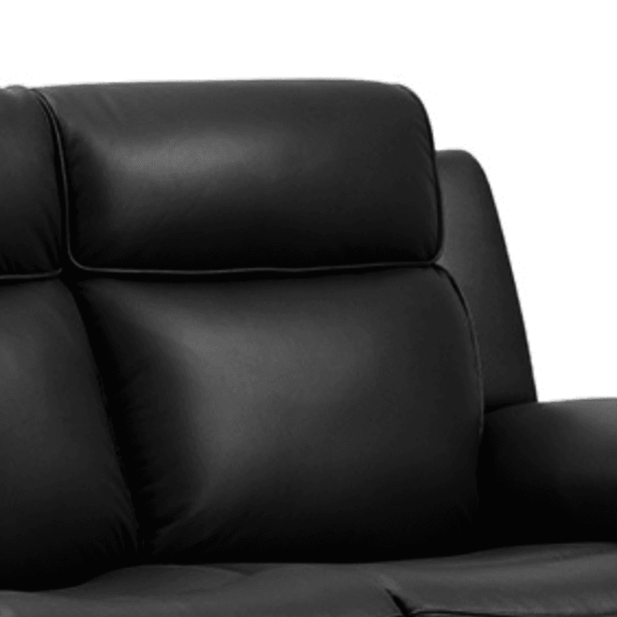 Annecy Genuine Leather Black Electric Power Recliner 2+2 Seater Sofa Set