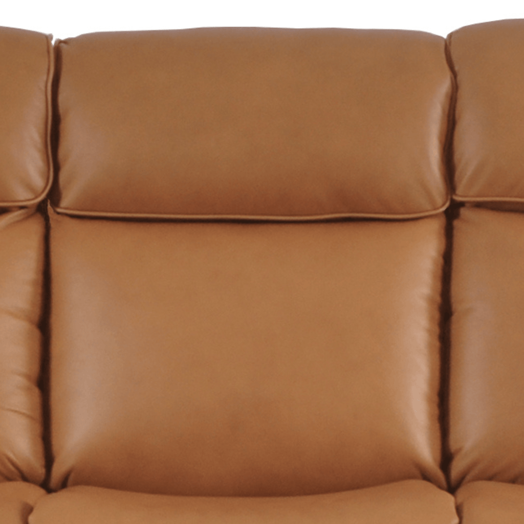 Annecy Genuine Leather Caramel Electric Power Recliner 2 Seater Sofa