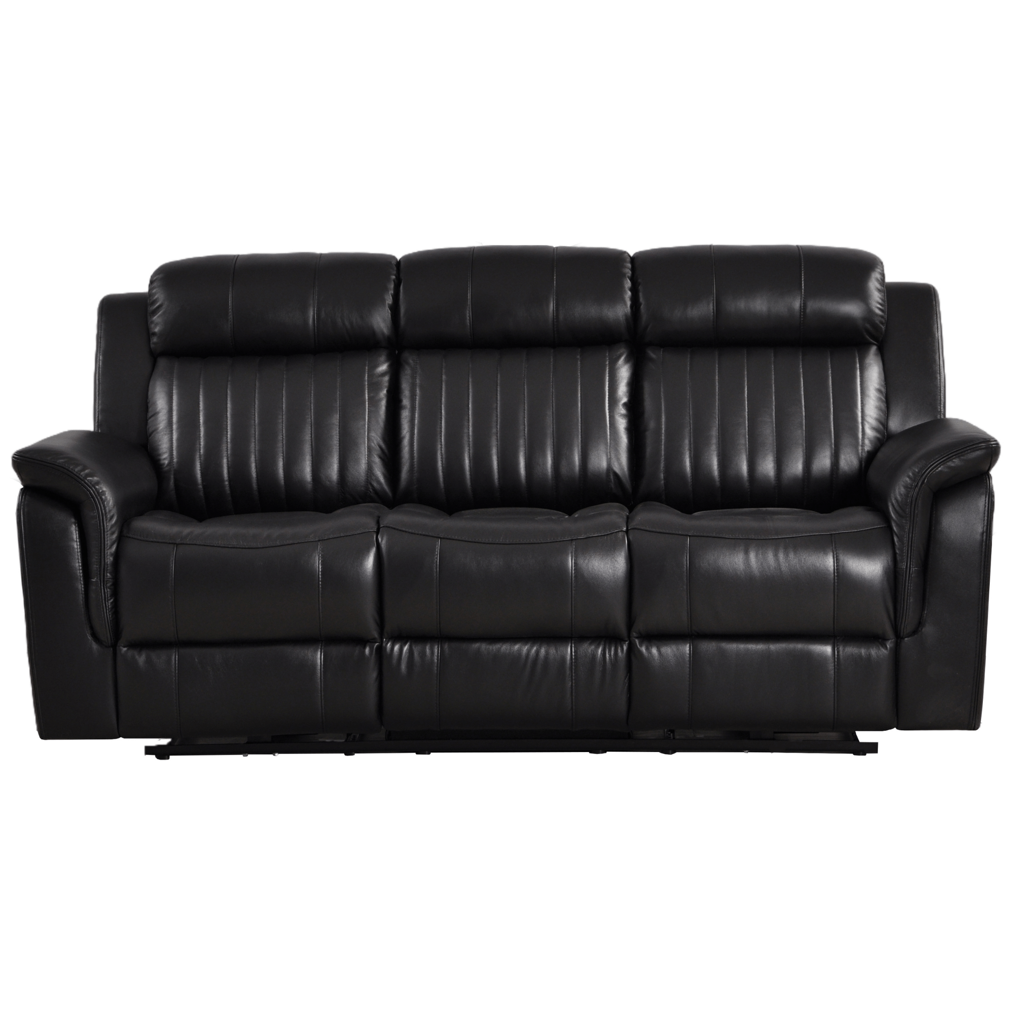 Cidliano Genuine Leather Black Electric Power Recliner 3+2+1 Seater Sofa Set