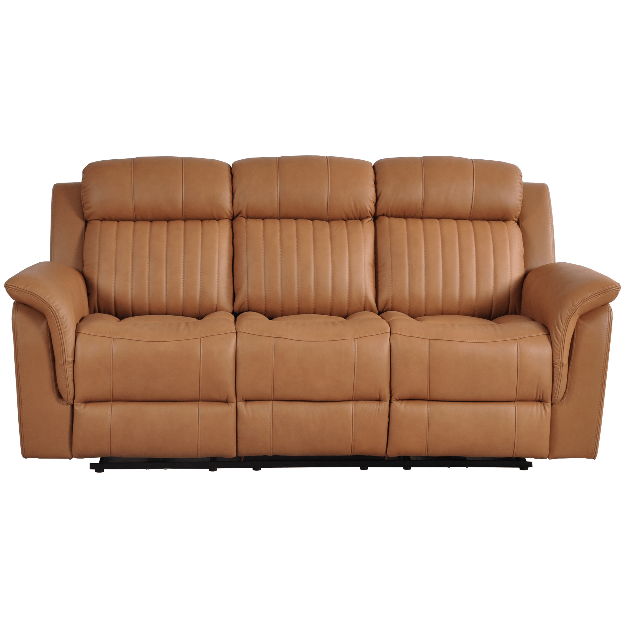 Cidliano Genuine Leather Caramel Electric Power Recliner 3+2+1 Seater Sofa Set