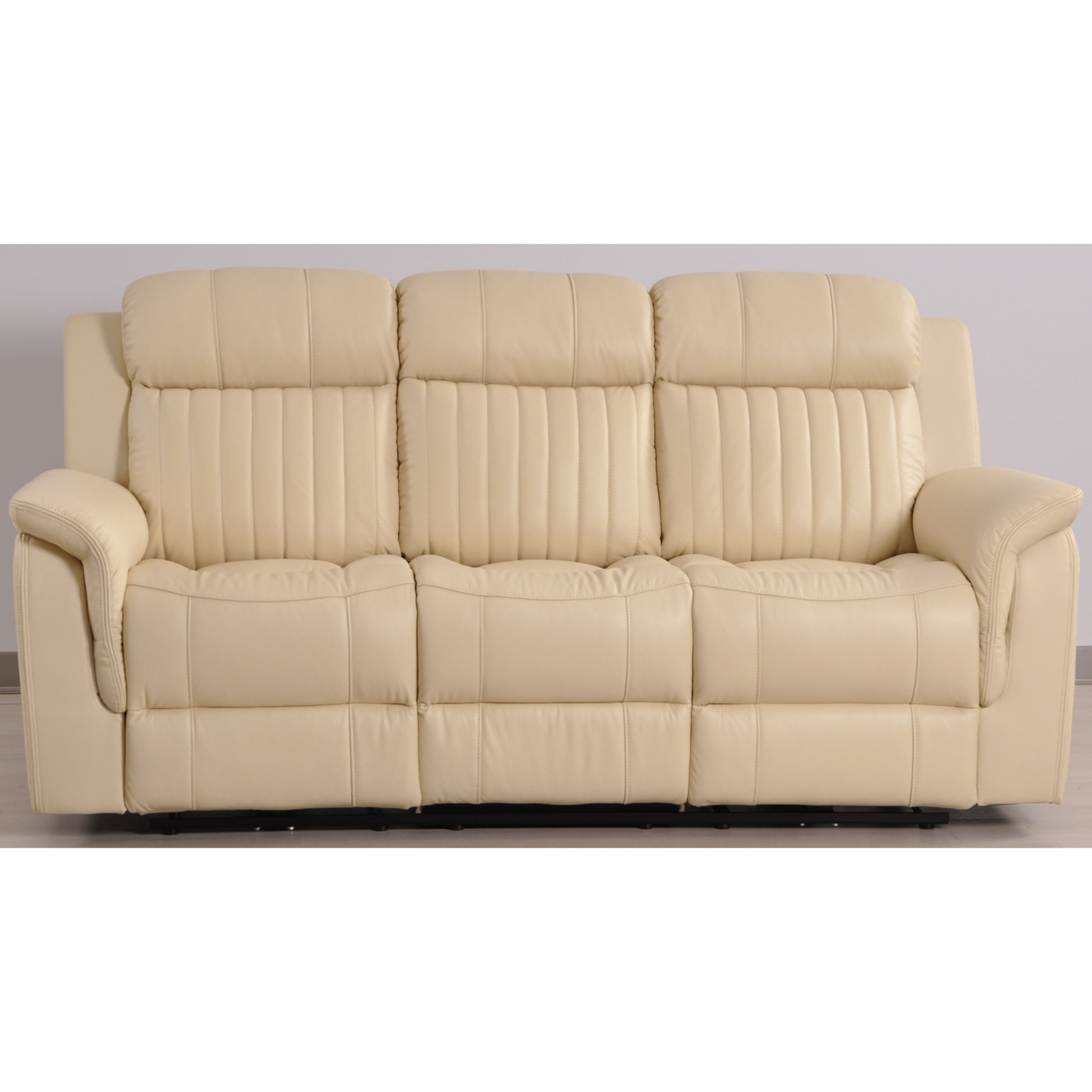 Cidliano Genuine Leather Cream Electric Power Recliner 3+2 Seater Sofa Set