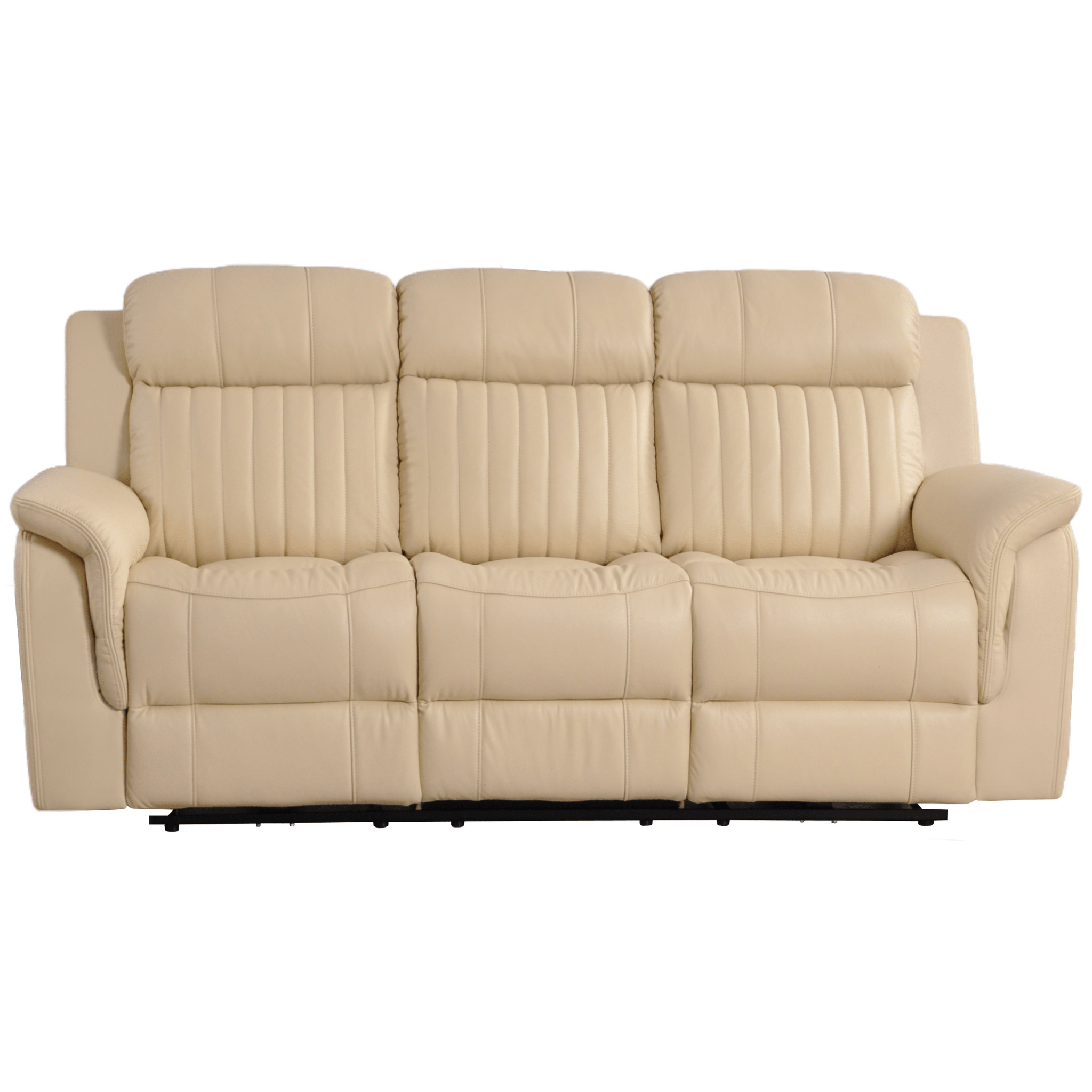 Cidliano Genuine Leather Cream Electric Power Recliner 3+2+1 Seater Sofa Set
