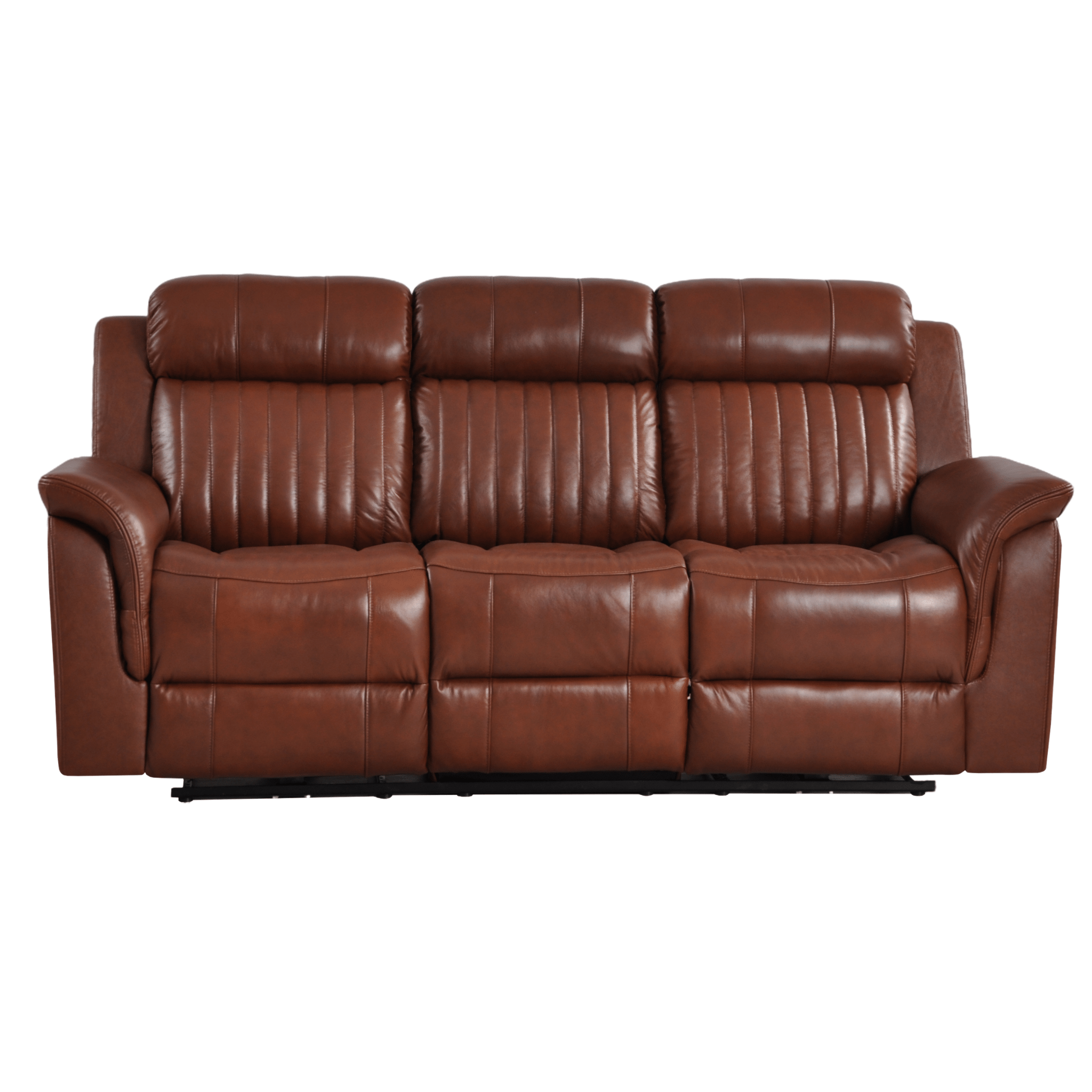 Cidliano Genuine Leather Tan Electric Power Recliner 3+2+1 Seater Sofa Set