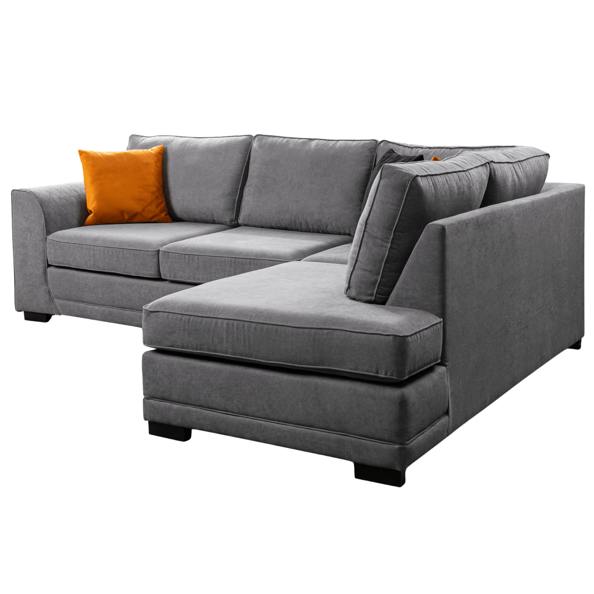 Orka Sofa Grey Fabric Right Hand Corner Sofa - RHC