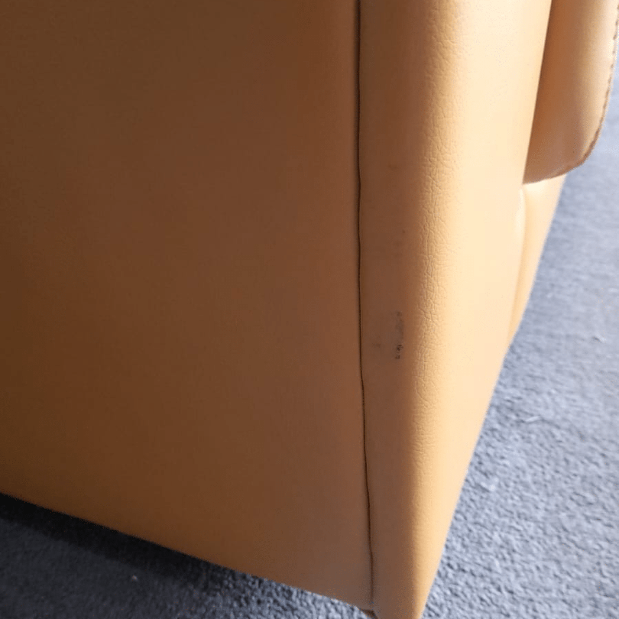 Outlet Verona Mustard Leather 3 Seater Sofa