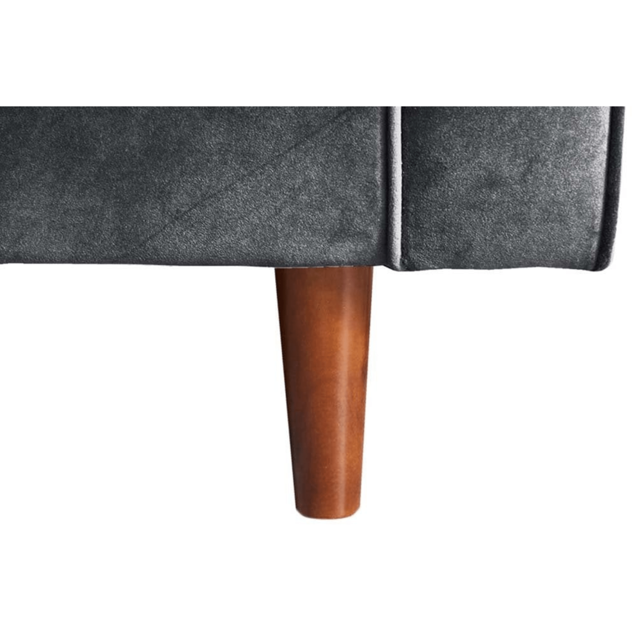 Scott Grey Velvet Corner Sofa LHC