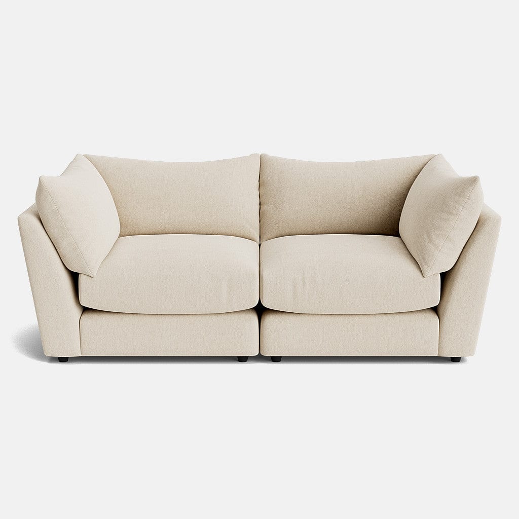 The Dreamer Soft Linen Look Medium Sofa - Soft Dusk