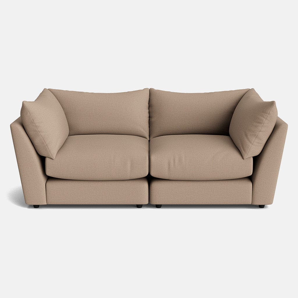 The Dreamer Soft Linen Look Medium Sofa - Vanilla Latte