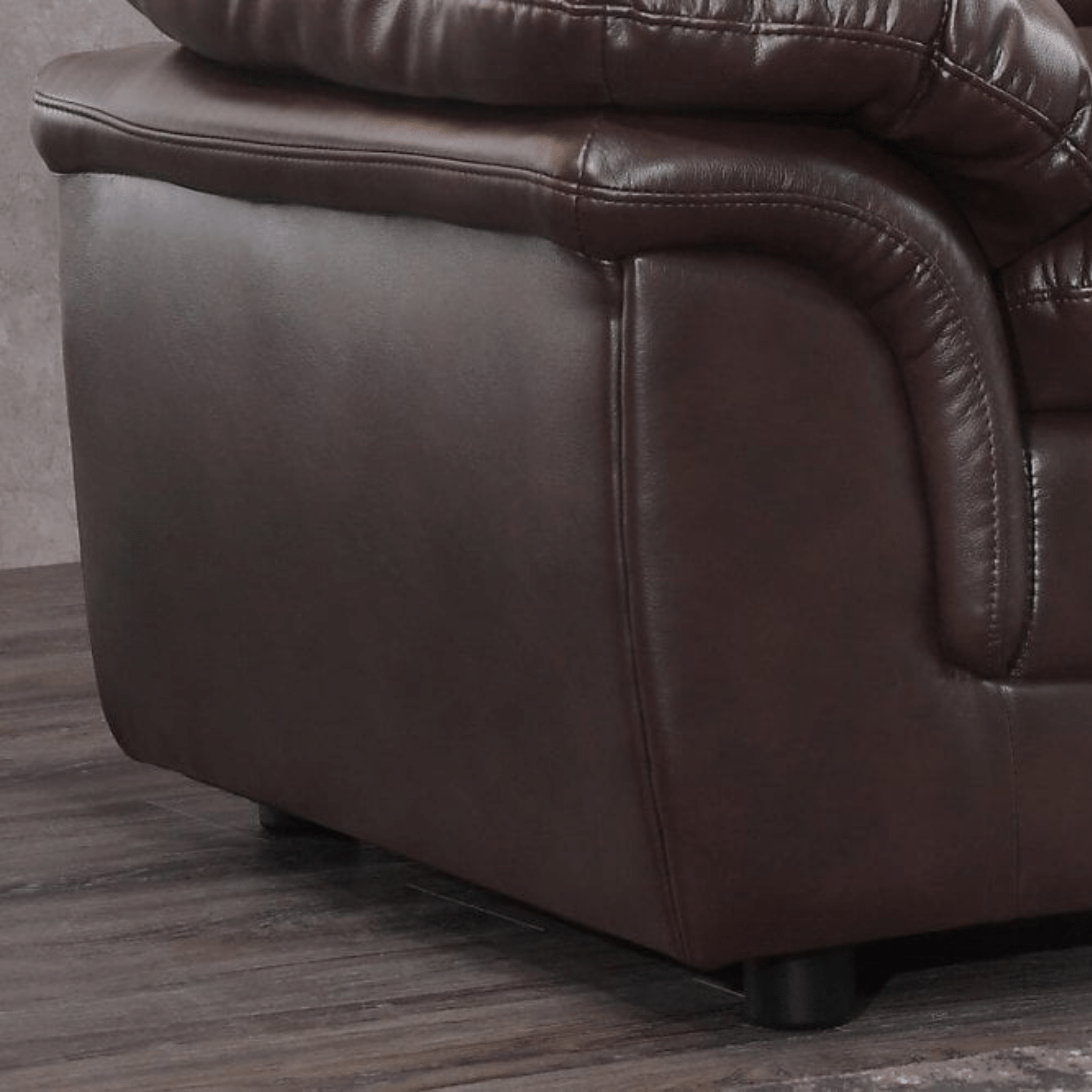 Verona Brown Leather 3 Seater Sofa