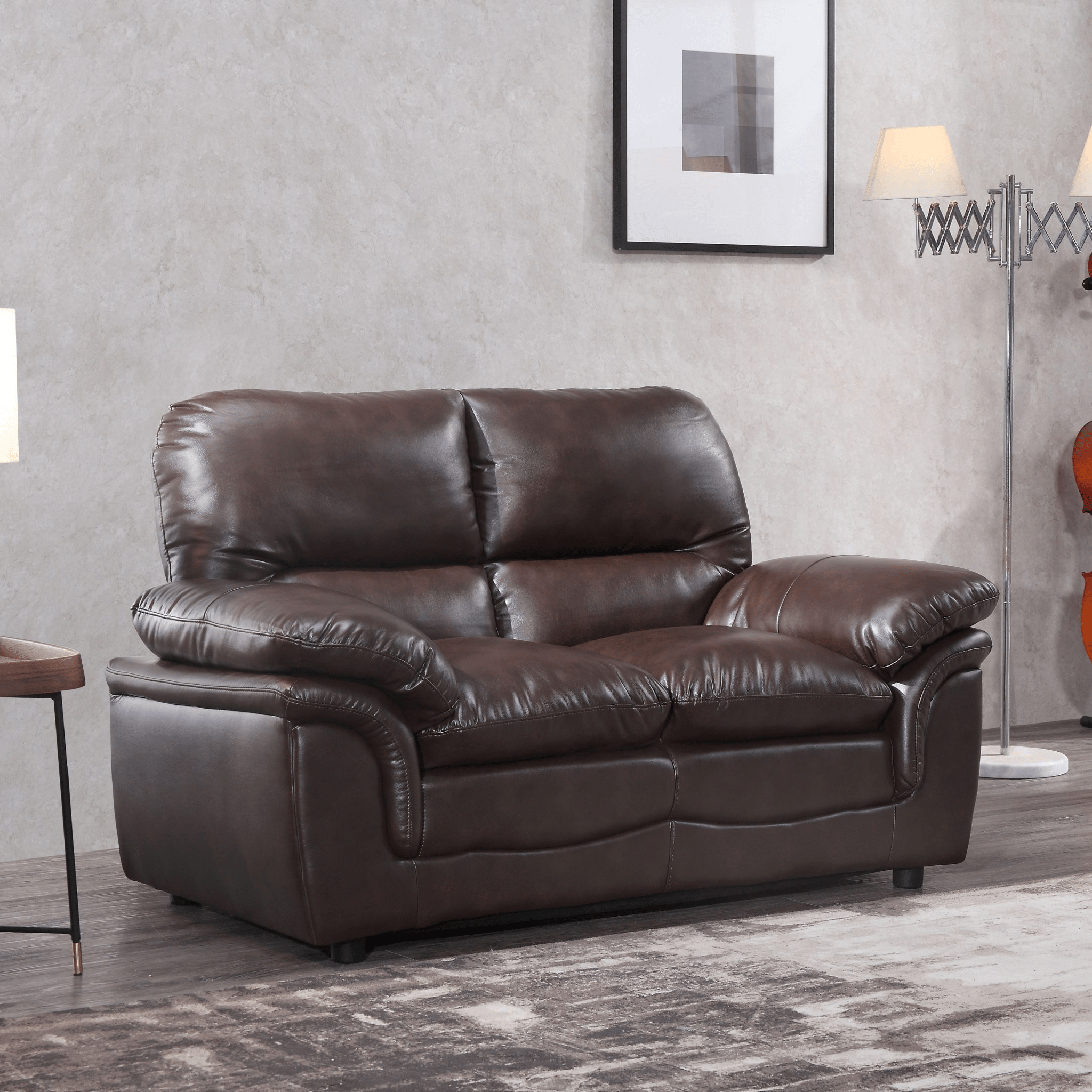 Verona Brown Leather 2+1+1 Seater Sofa Set Collection