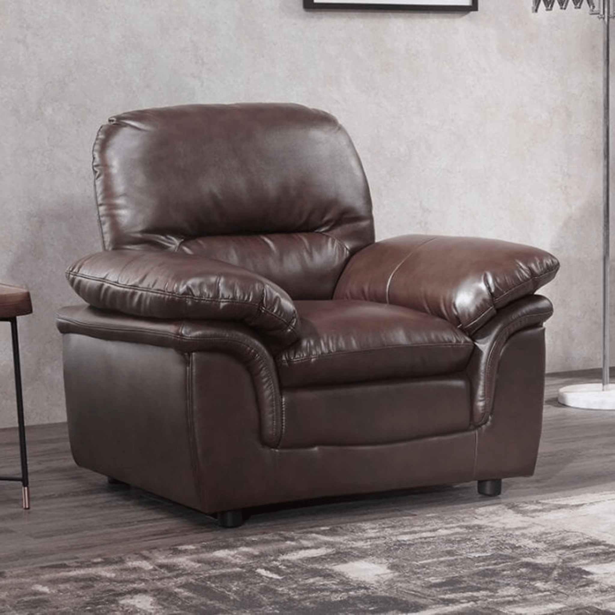 Verona Brown  Leather Armchair