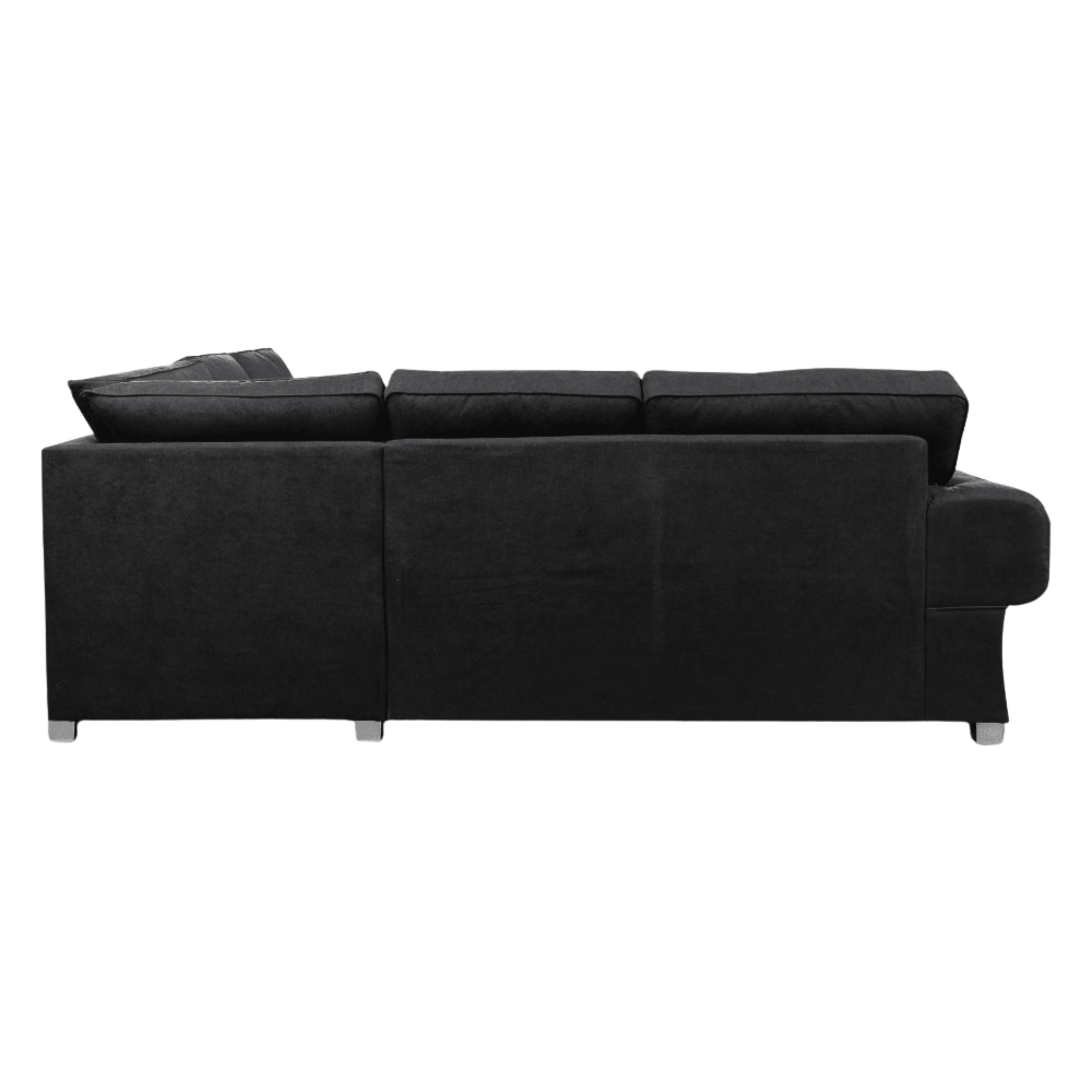 Verona High Back Black Fabric Corner