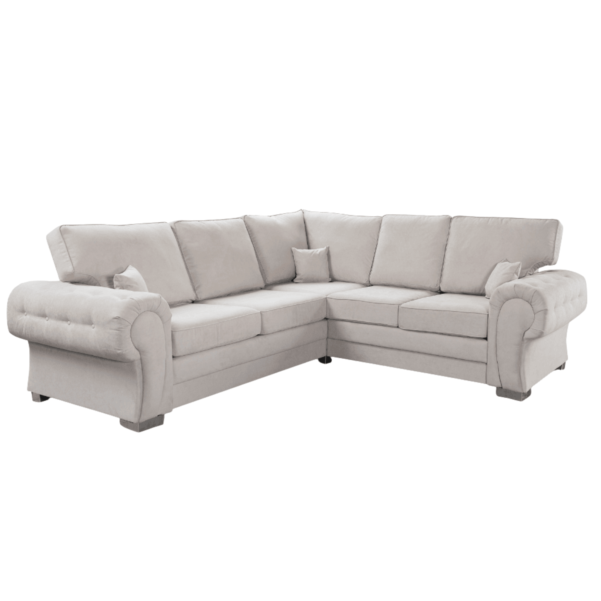 Verona High Back Cream Fabric Corner